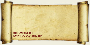 Velislava Jeremić vizit kartica